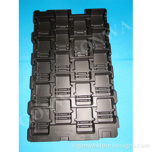 PP Plastic Tray with Black Color